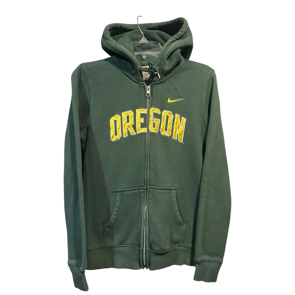Nike Women’s Large Oregon Ducks Green full-zip hoodie